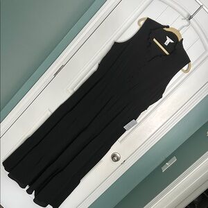 London Times Black Sleeveless Maxi Dress